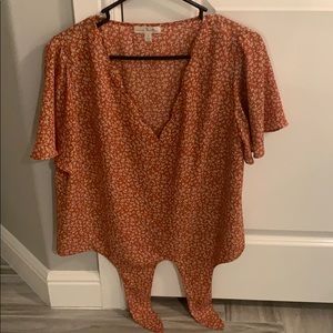 Nine Britton Carolen Tie Front Blouse